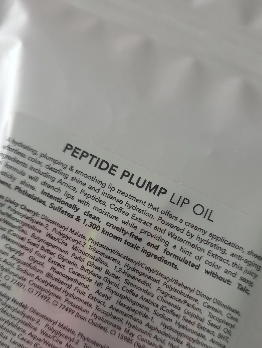 Doll 10 Lip Peptide Plump Lup Oil — Nude, Coral Pink, Mauve Pink